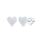 1/3CTW-DIA P1 GIFT HEART STUD EARRING